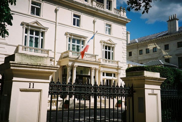 London Embassy France residenece Kensington Palace Gardens jul10