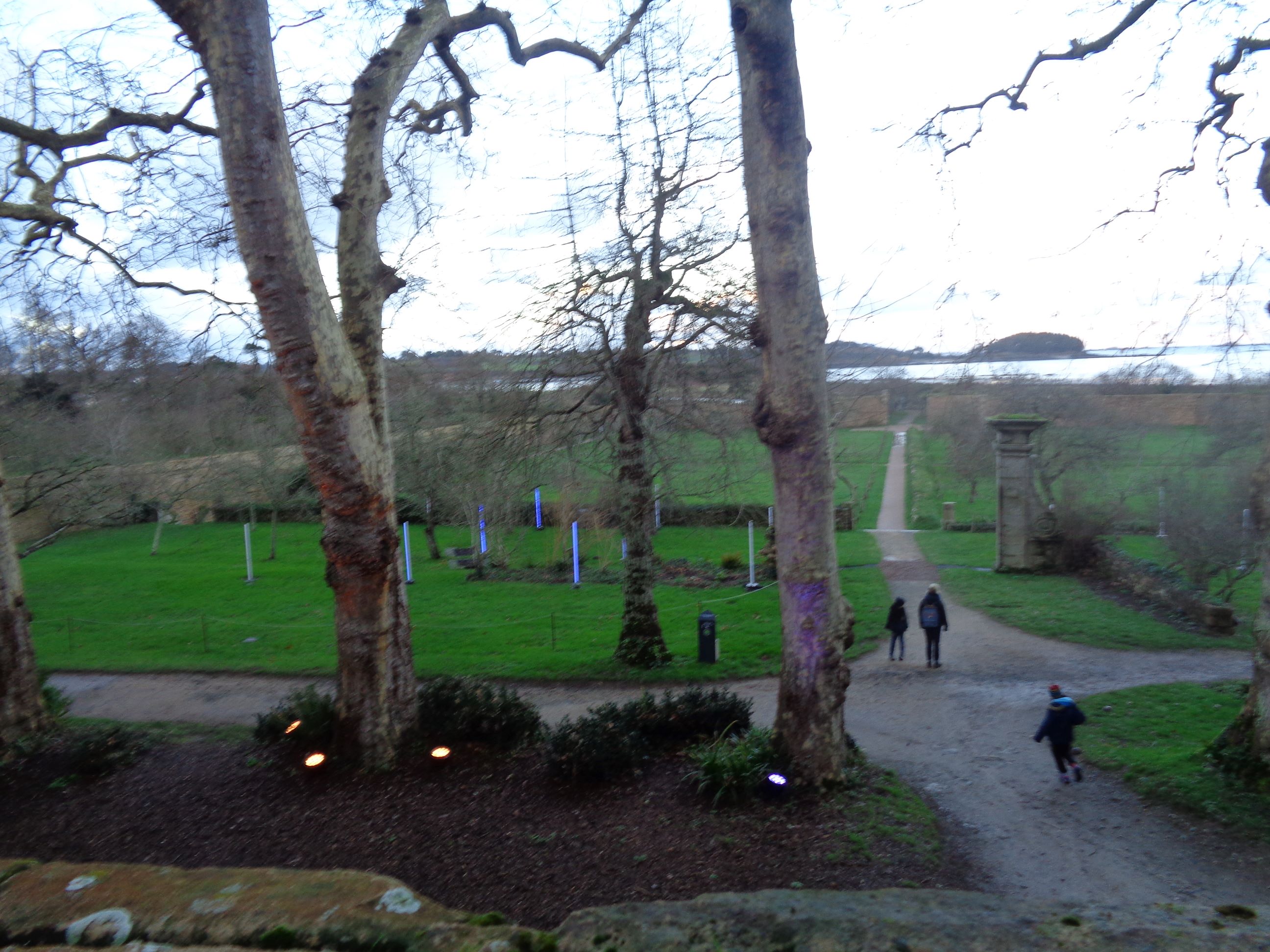 Paimpol Abbaye de Beauport jardin clos to anse de beauport jan24