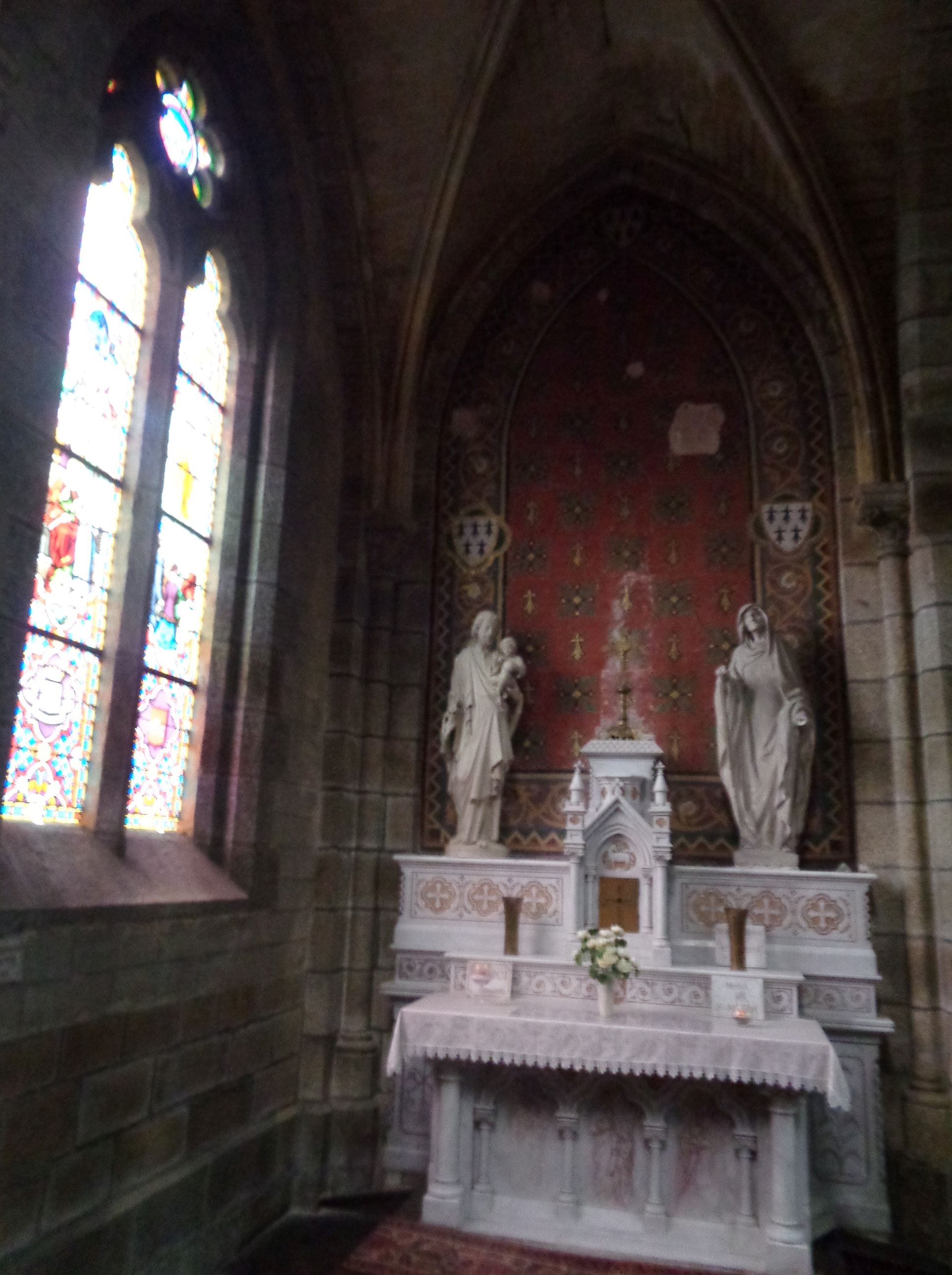 Quintin Basilica of Notre Dame de Délivrance chapel St Joseph jan24