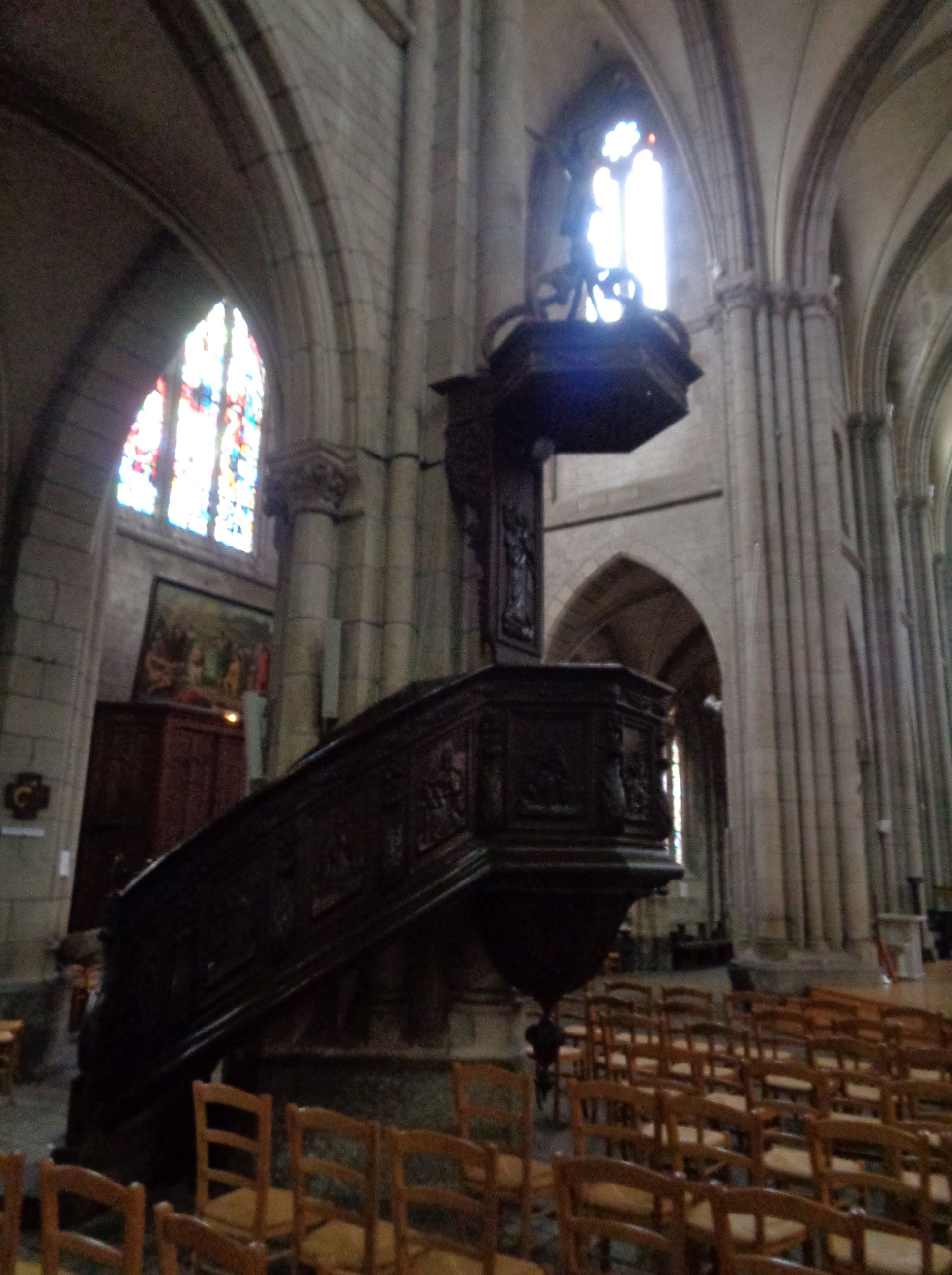 Quintin Basilica of Notre Dame de Délivrance pulpit jan24
