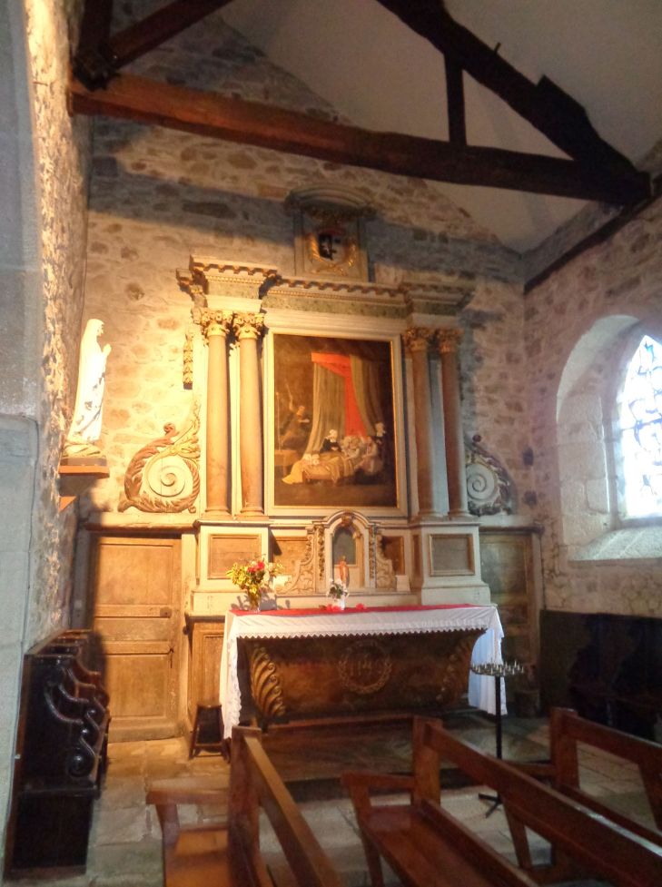 Caulnes Ch Saint-Pierre et Saint Paul chapel grieving feb24