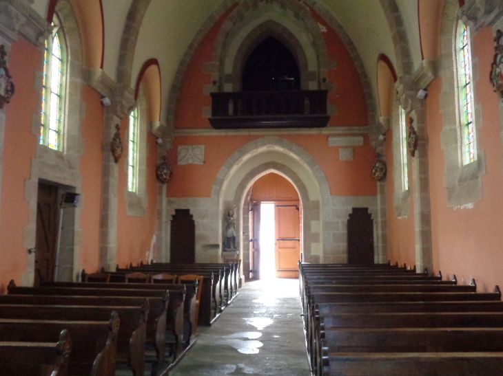 Saint Jouan de L'isle ch Saint Jean Baptiste back wall entr feb24