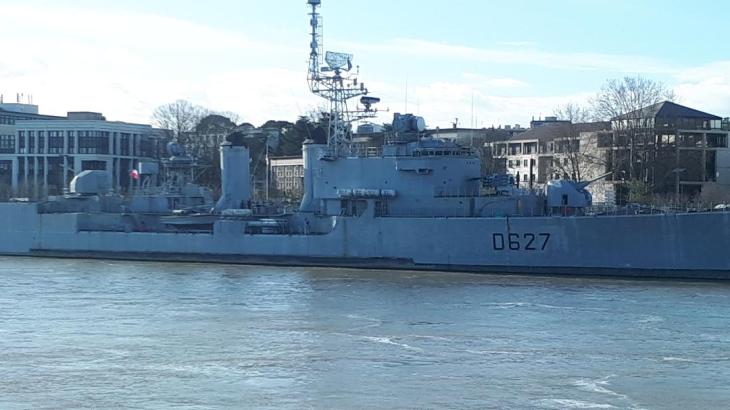 Nantes ile de Nantes Maillé-Brézé naval ship anchor mar24