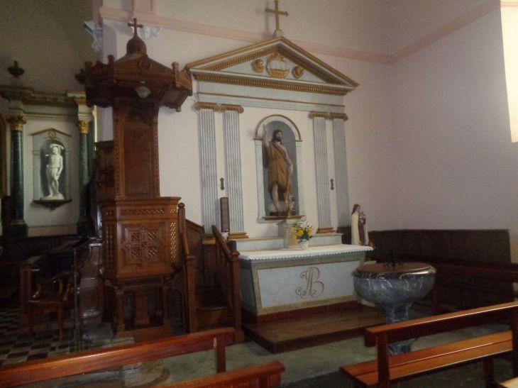 Villeneuve en Retz ch Notre Dame chapel baptismal font st john Baptist Fresnay en retz mar24