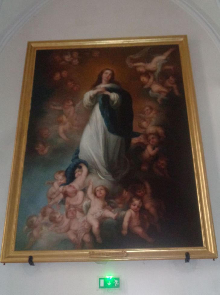 Villeneuve en Retz ch Notre Dame de Bon Port portrait of virgin given by emperor mar24