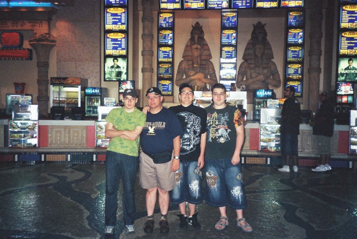 Davie inside cinemark for HP movie 22aug09