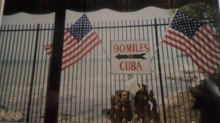 Key West southernmost point USA 90 miles marker from Cuba c1980s