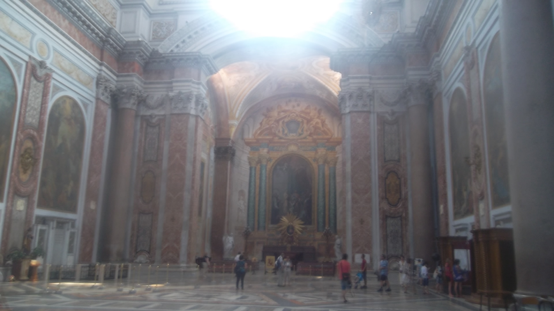 roma church basilica santa maria dei angeli e dei martiri chapels aug13
