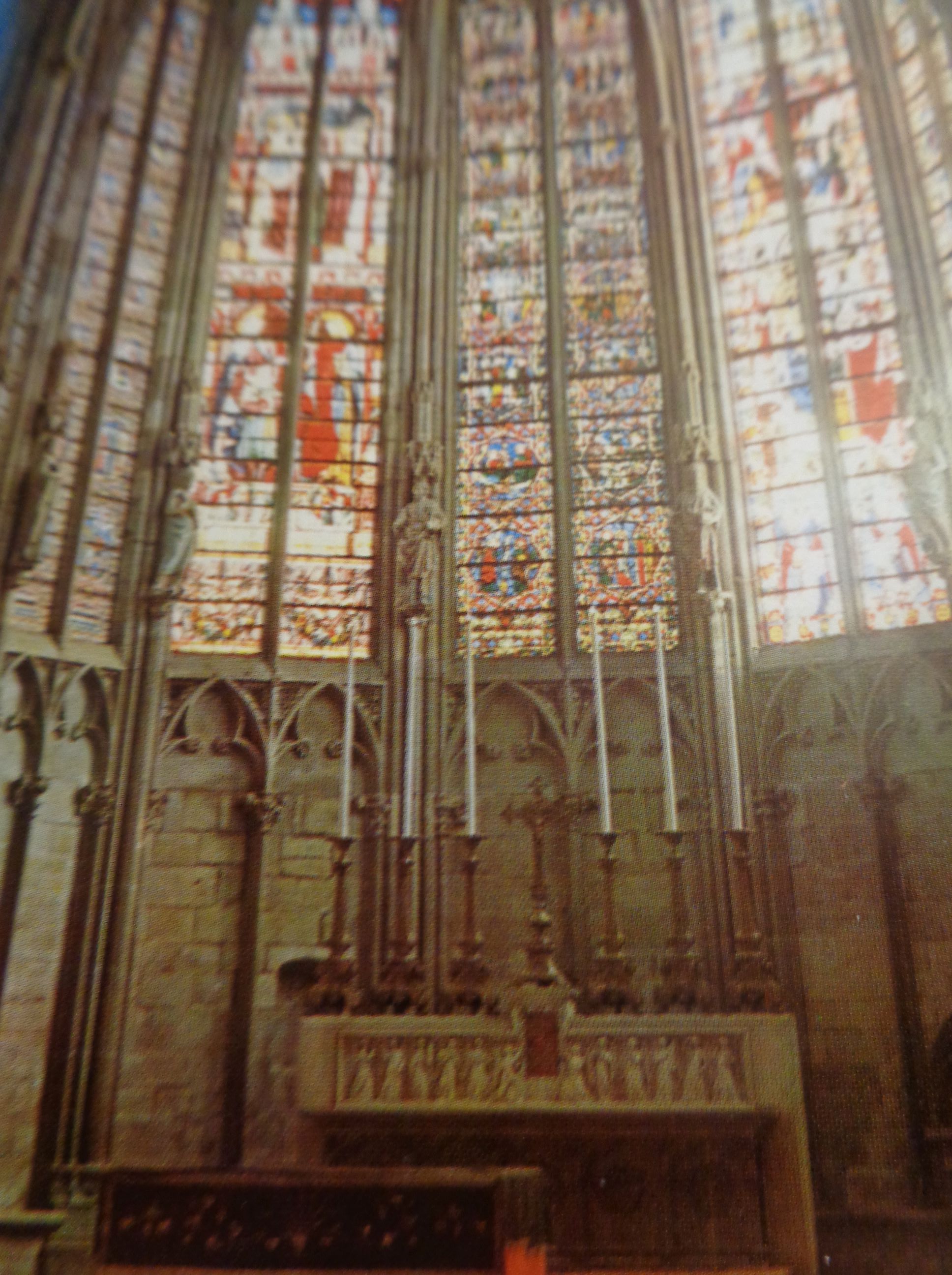 Carcassonne Cathedral St Nazaire et St Celse choir c2004