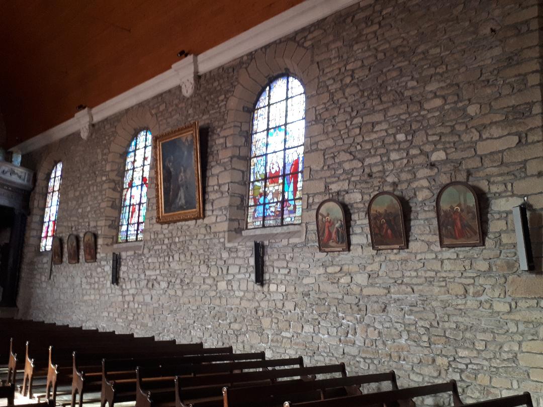 Theix Noyalo Ch Ste Cecile left wall sep22