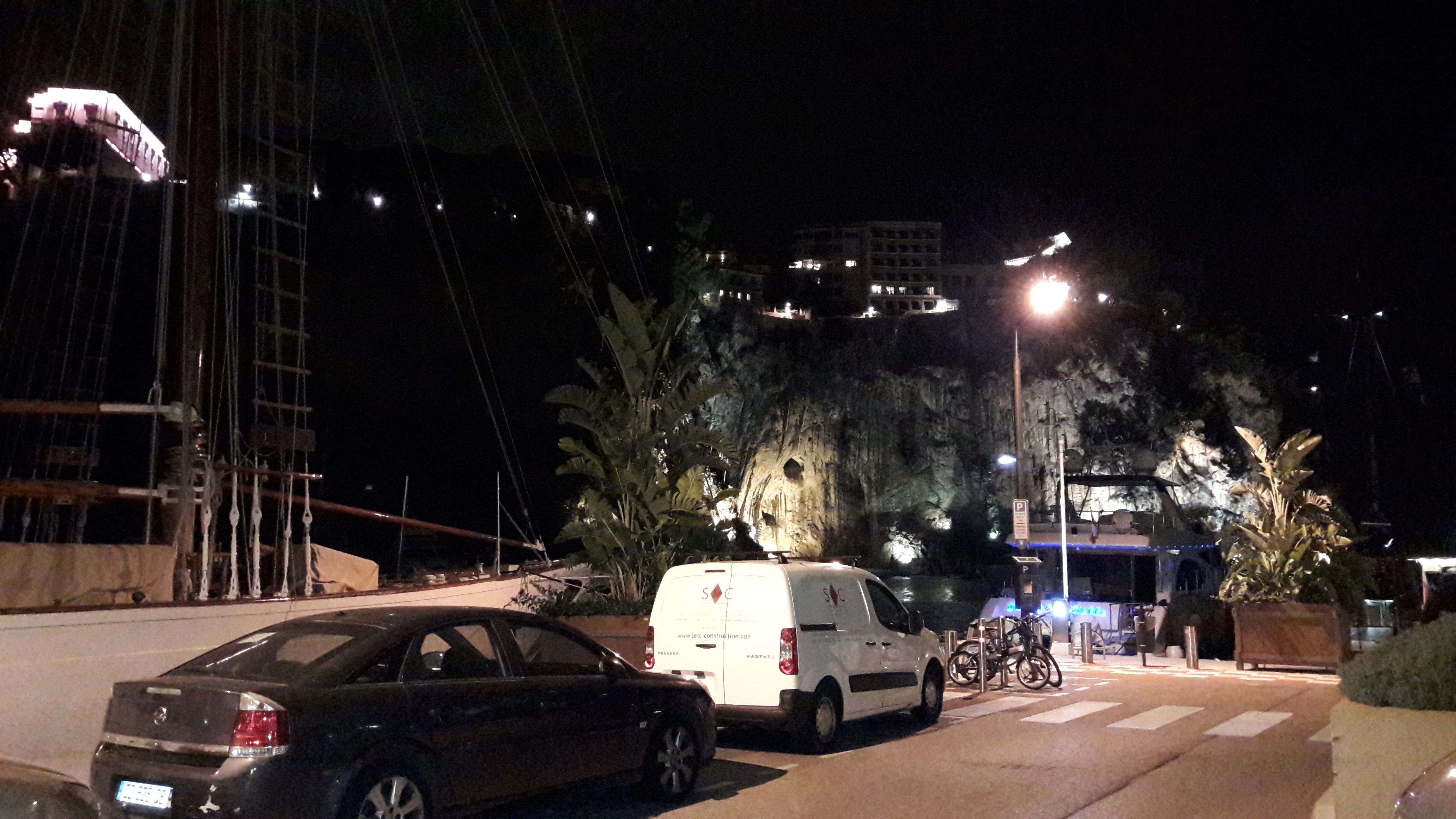 monaco from amici miei resto to prince castle above at night oct17
