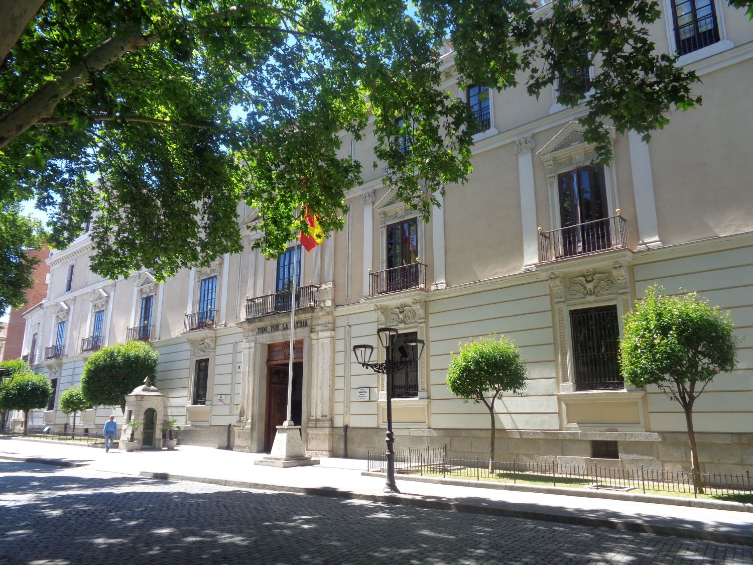 Valladolid former palacio real court of Felipe II now army hq jun24