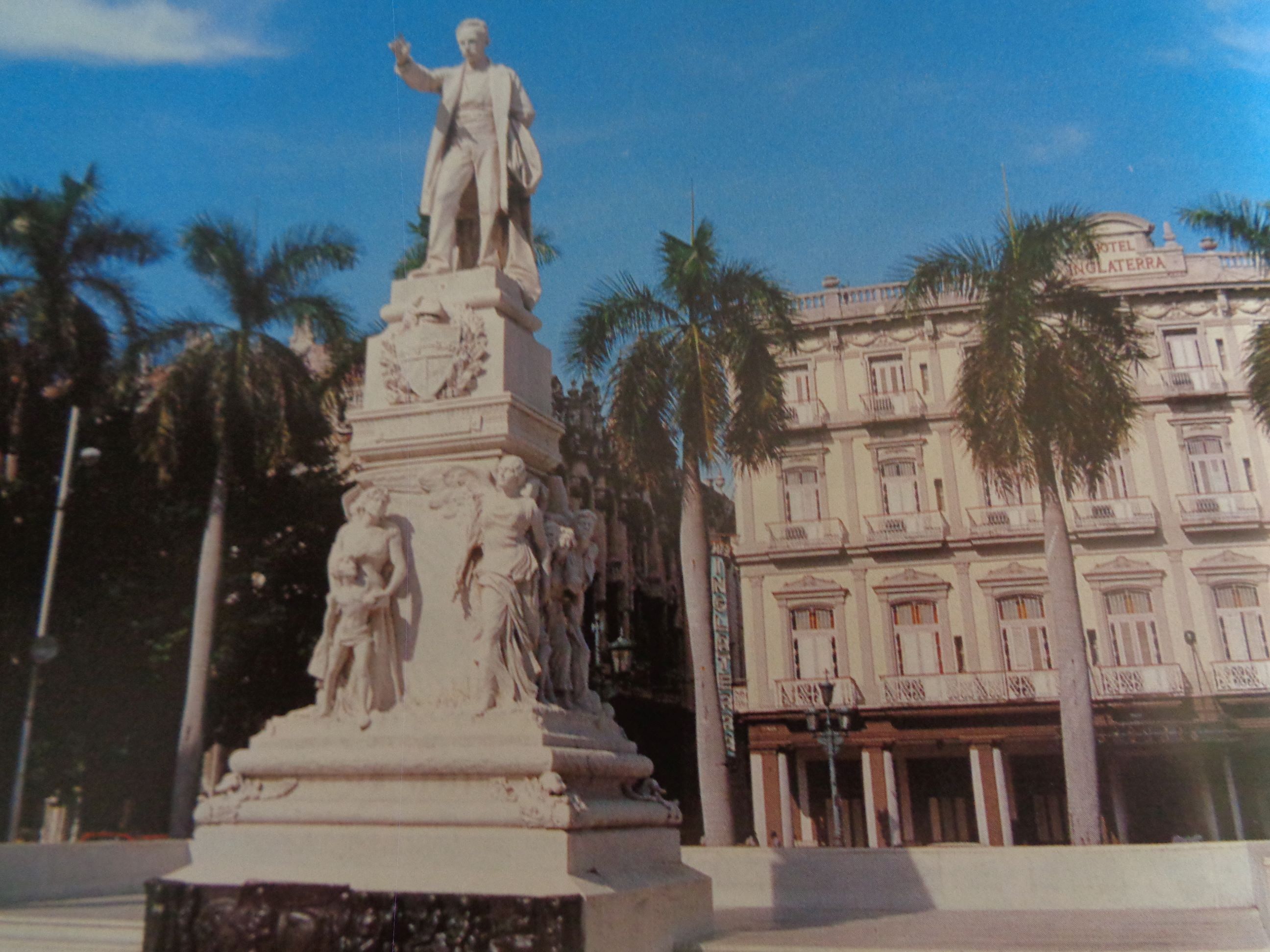 Havana parque central monument to jose marti