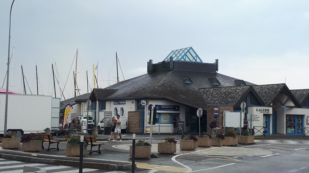 La Trinité sur mer marché aux poissons SNSM et art galerie aug24