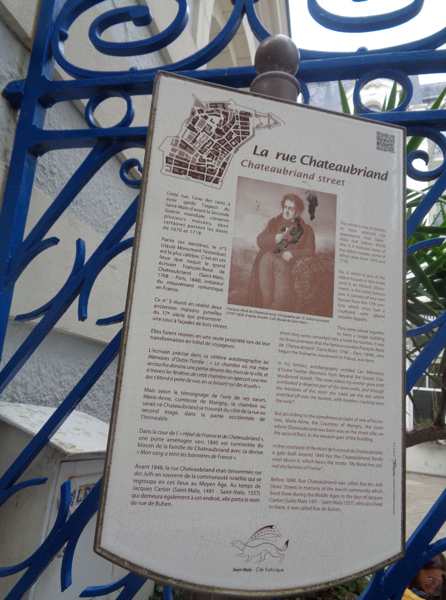 Saint Malo Rue Chateaubriand panel aug24