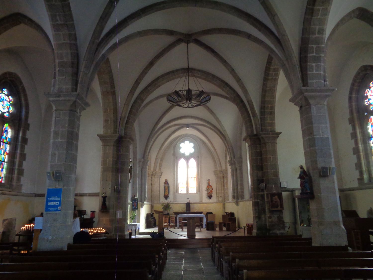 Benodet ch Saint Thomas Becket on port nave to altar sep24