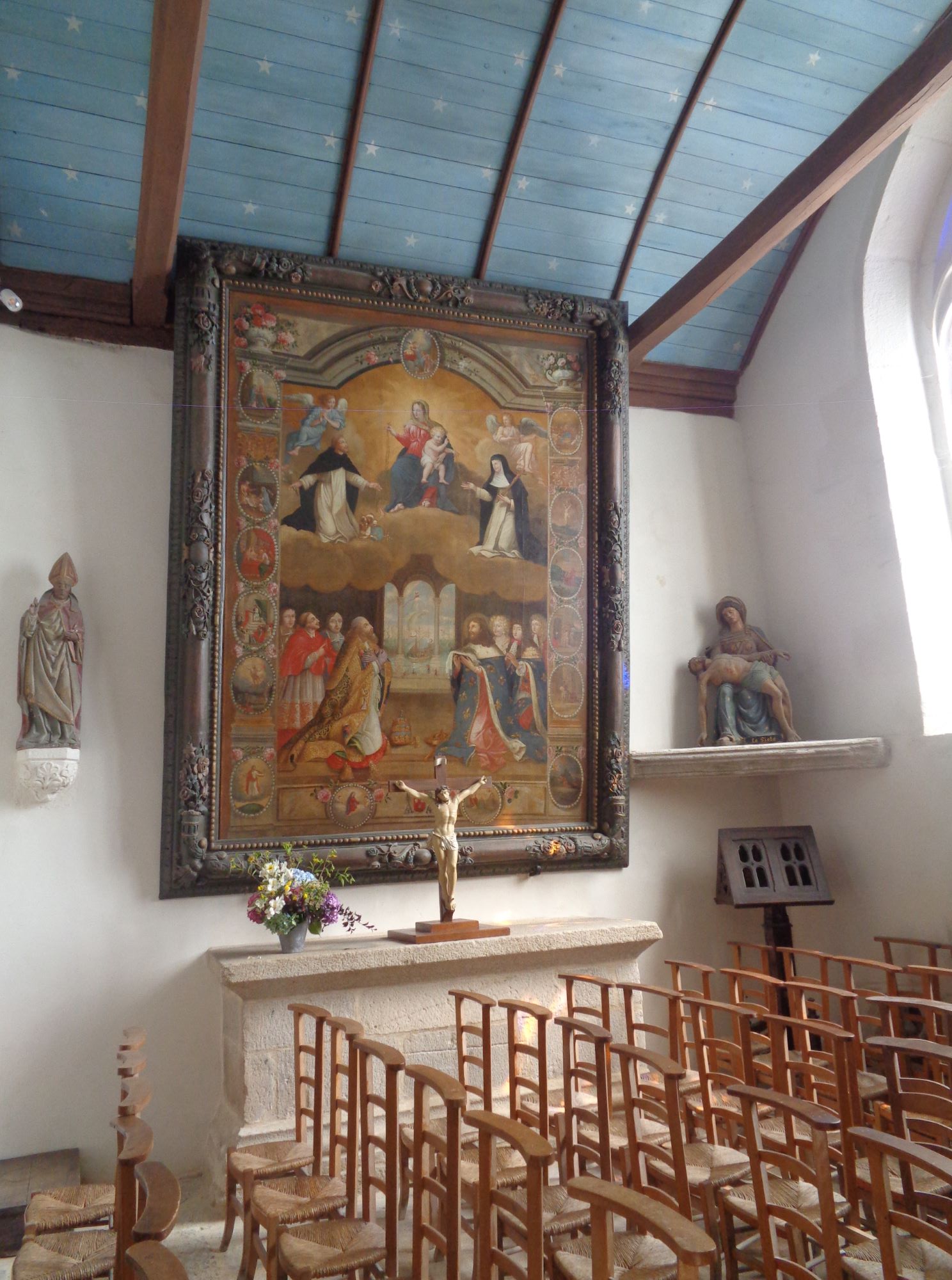 La Foret Fouesnant ch Notre Dame de Izel Vor chapel resurrection portrait sep24