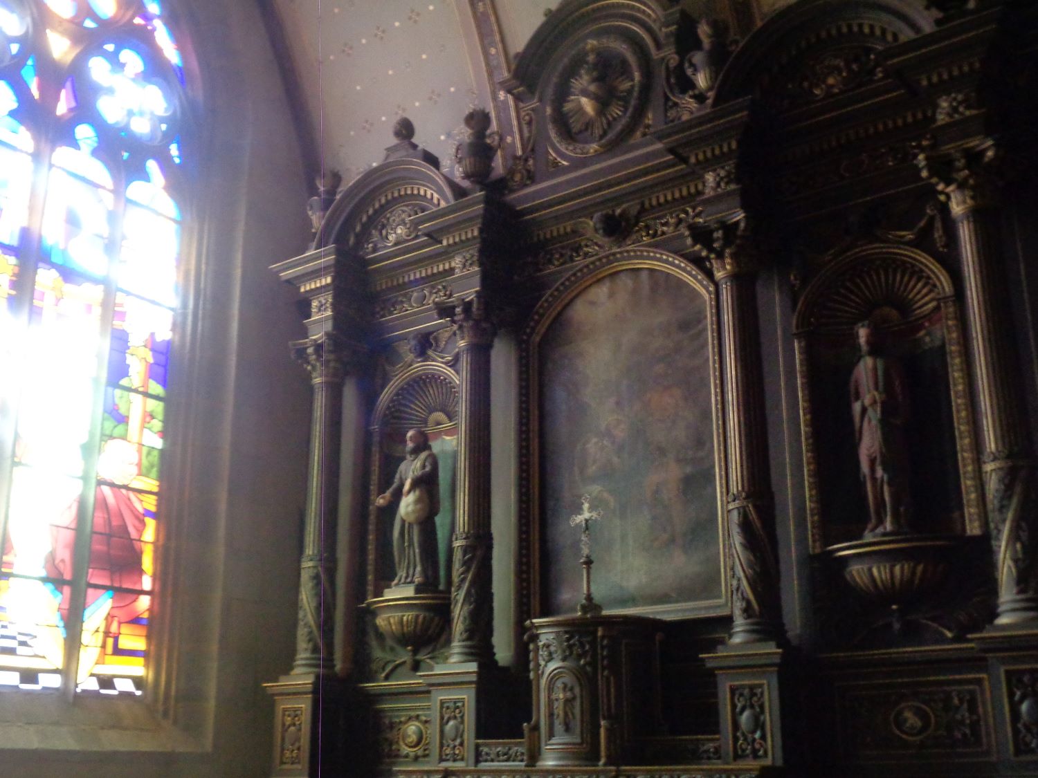 Lannion ch Saint Jean du Baly chapel left side sep24