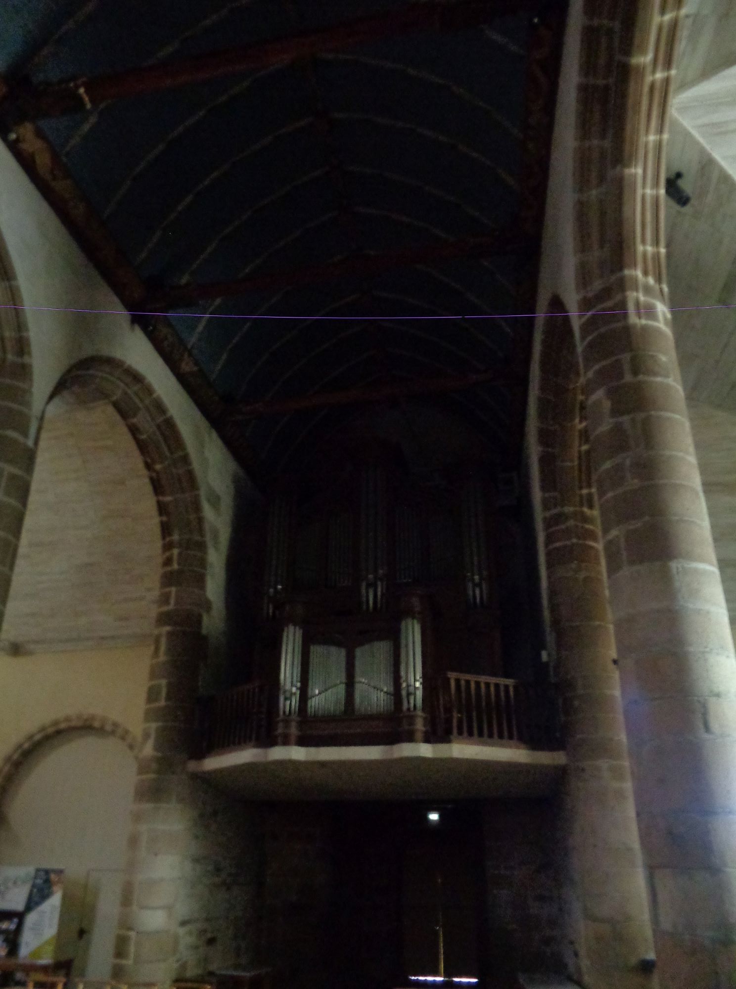 Lannion ch Saint Jean du Baly organ back wall sep24