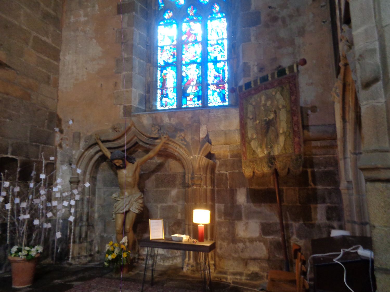 Morlaix ch Saint Mélaine chapel crucifixtion Christ sep24