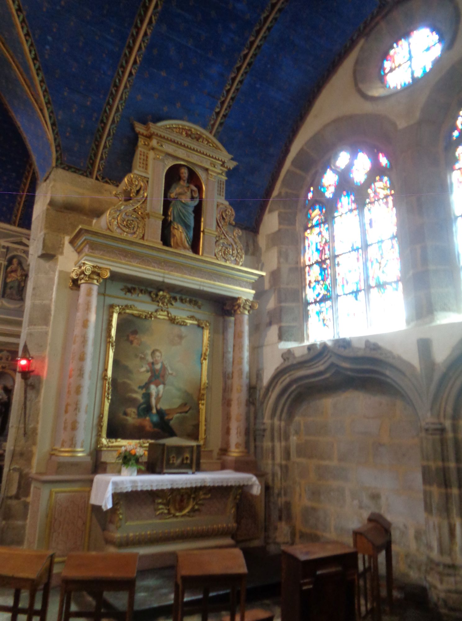 Morlaix ch Saint Mélaine chapel left side sep24