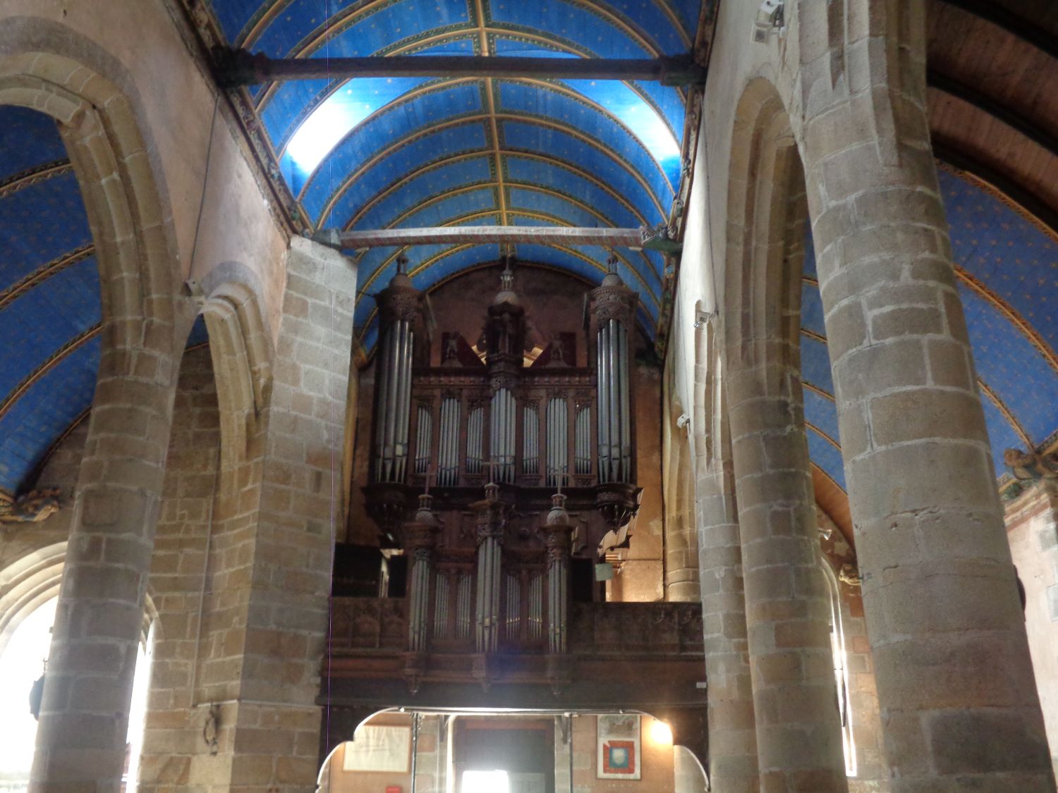 Morlaix ch Saint Mélaine organ back wall sep24
