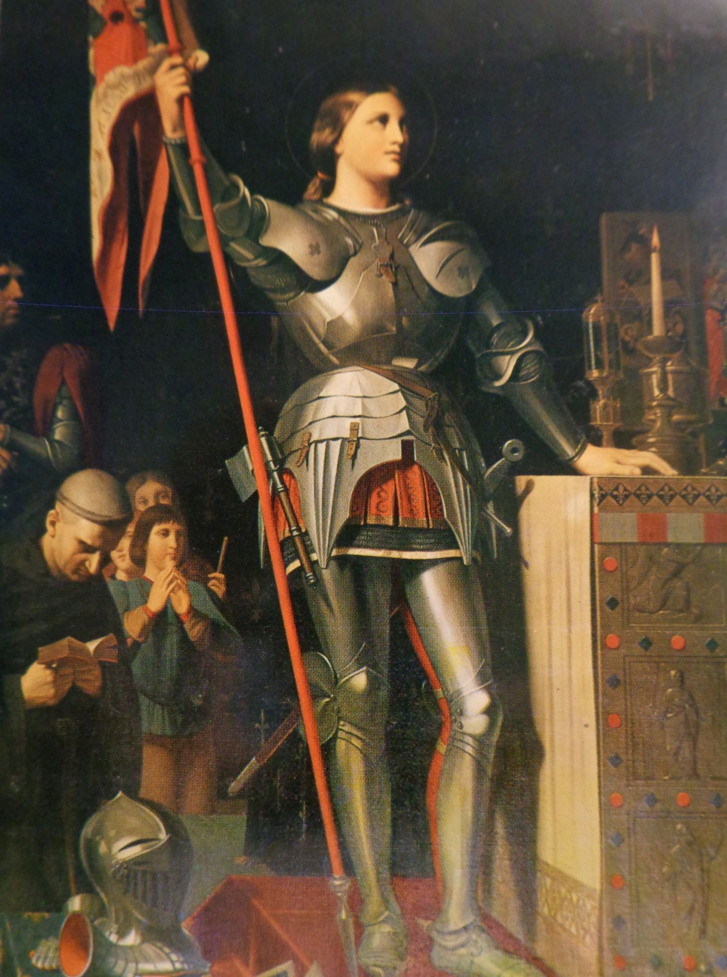 Orléans hôtel de ville Jeanne d'Arc au sacre de Charles VII, 1854. Par Jean Auguste Dominique Ingres