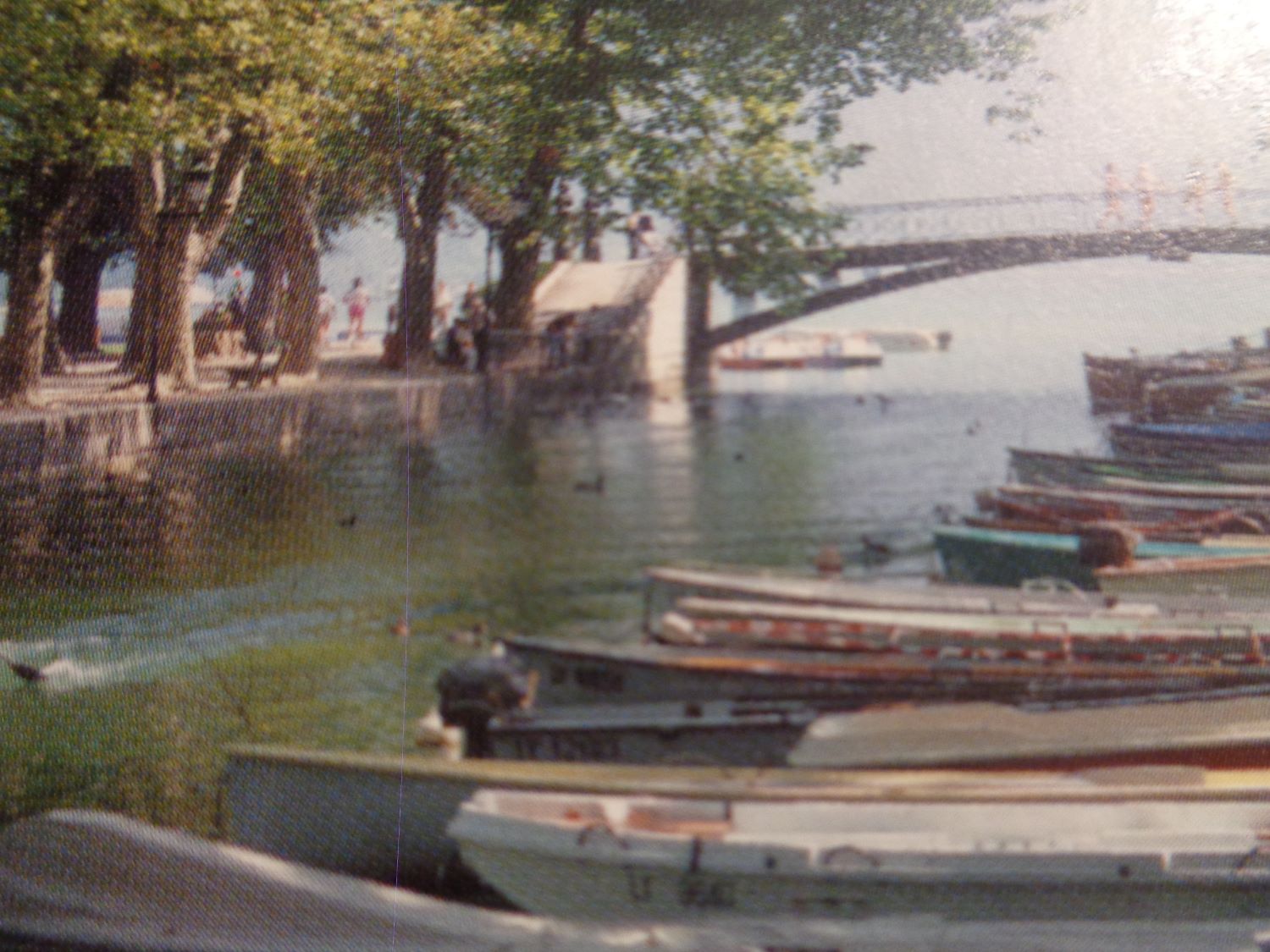 Annecy jardins de l'Europe et pont des amours c2007