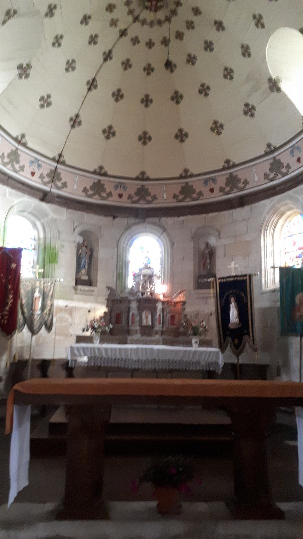 Le Guerno ch Saint John the Baptist altar closeup feb20