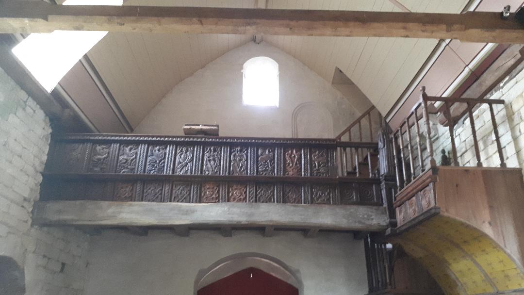 Le Guerno ch Saint John the Baptist balustrade back feb20