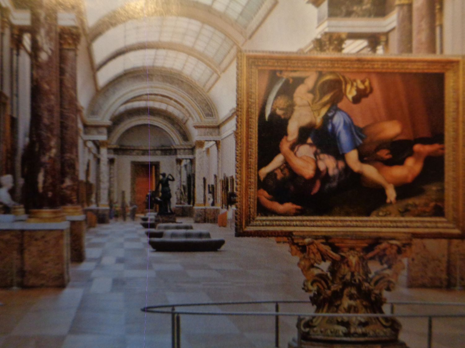 Paris musee du louvre Grande Galerie aile Denon italian 12 a 19C dec09