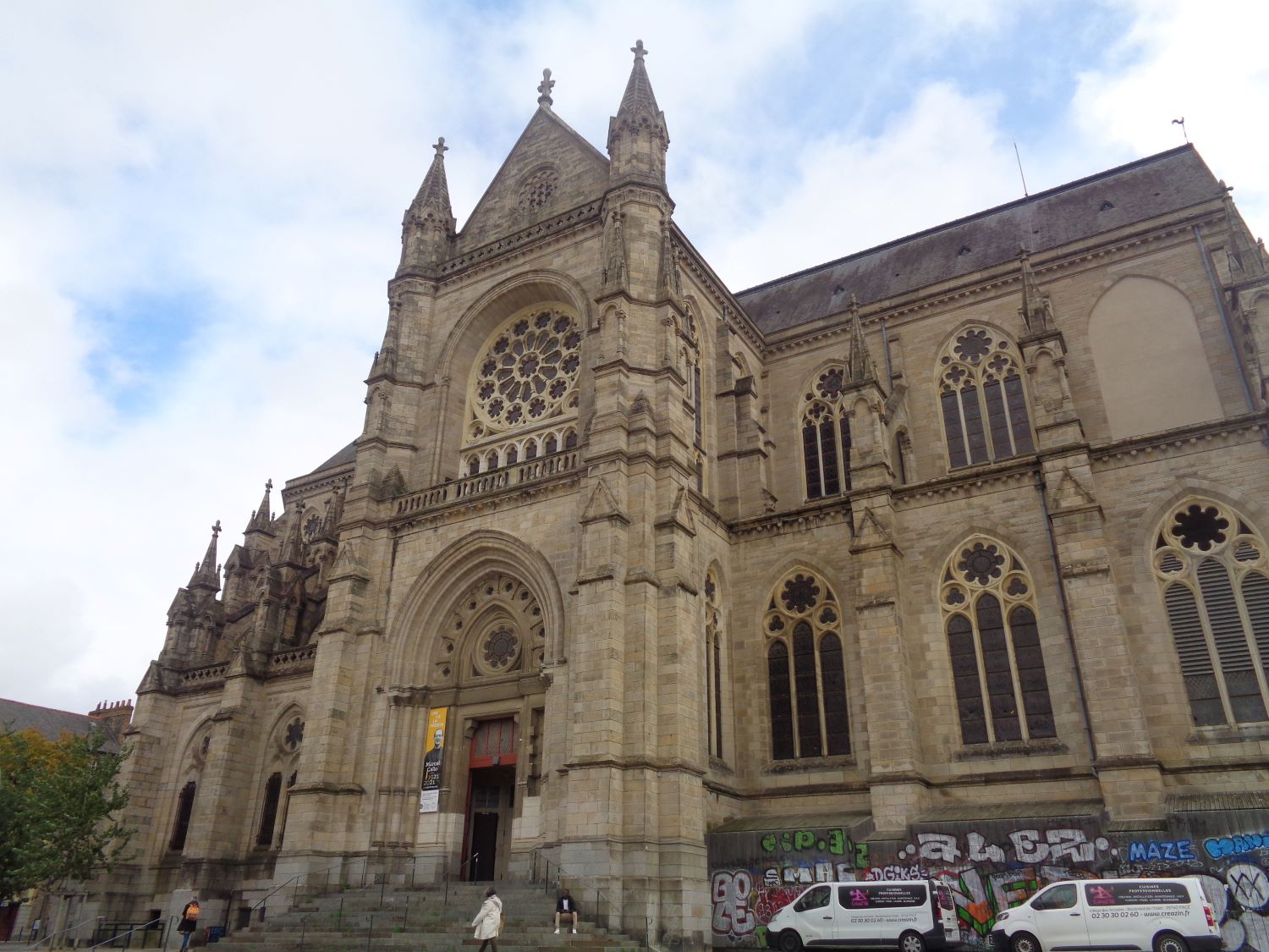 Rennes Basilica minor Notre Dame de Bonne Nouvelle front oct24