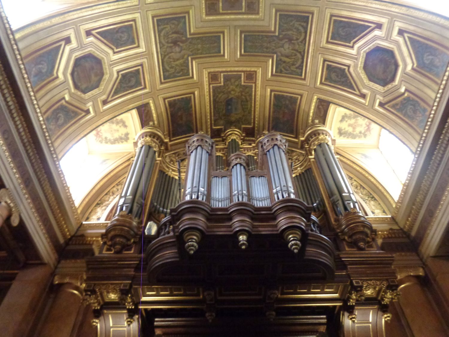 Rennes Cat Saint Pierre organ back wall oct24