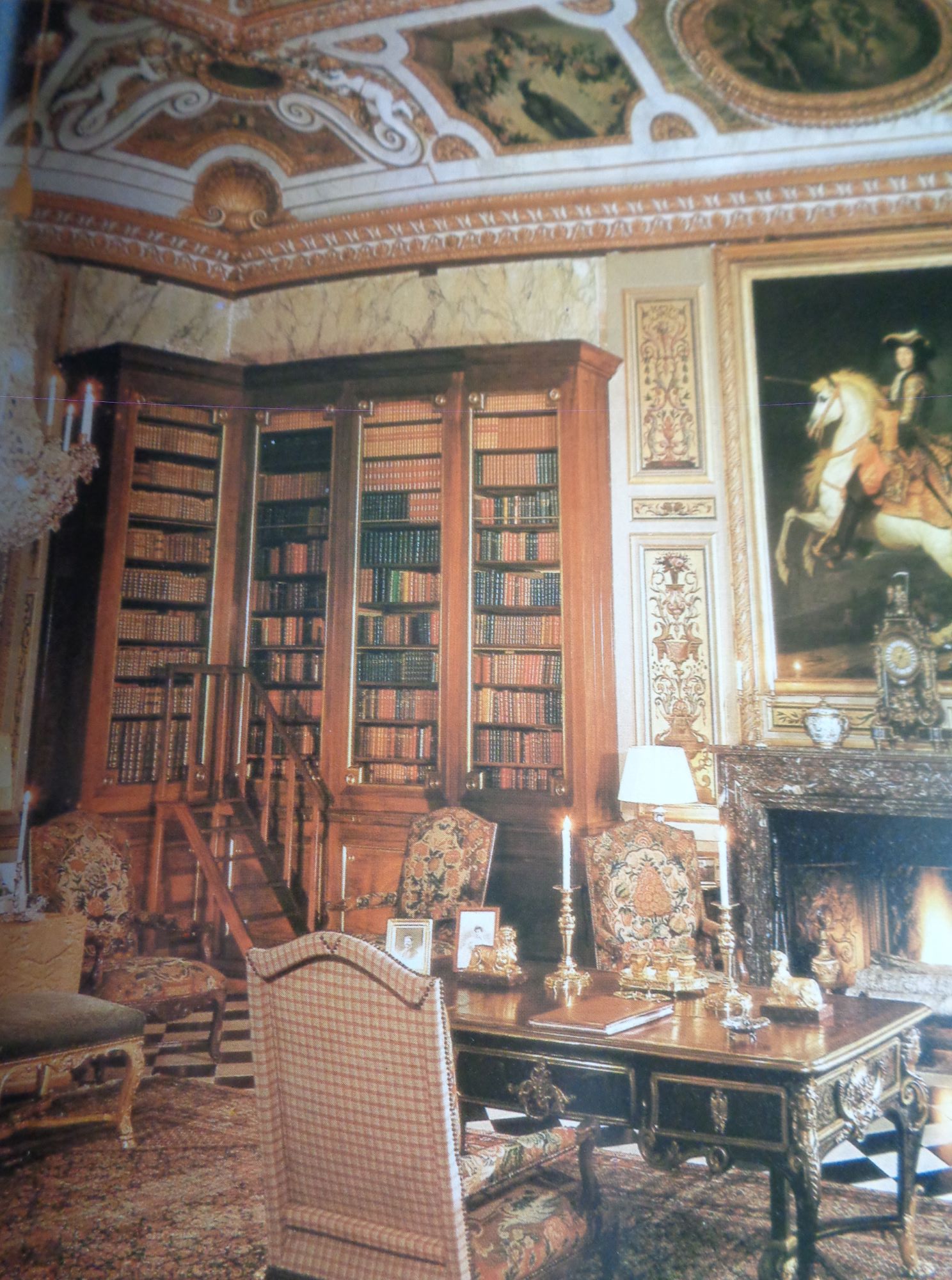 Vaux le Vicomte castle bibliothéque c2004