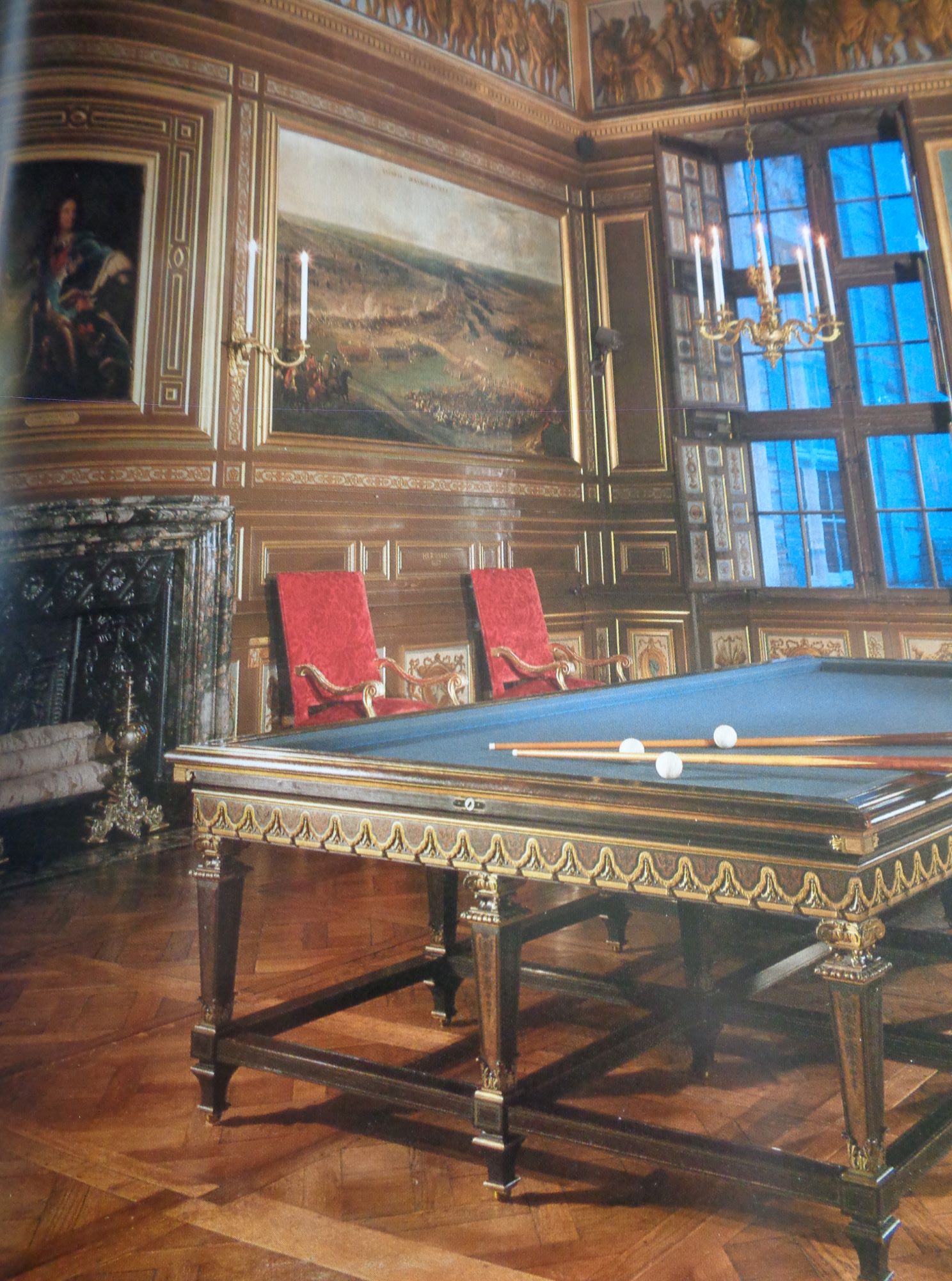 Vaux le Vicomte castle salon des billiards c2004