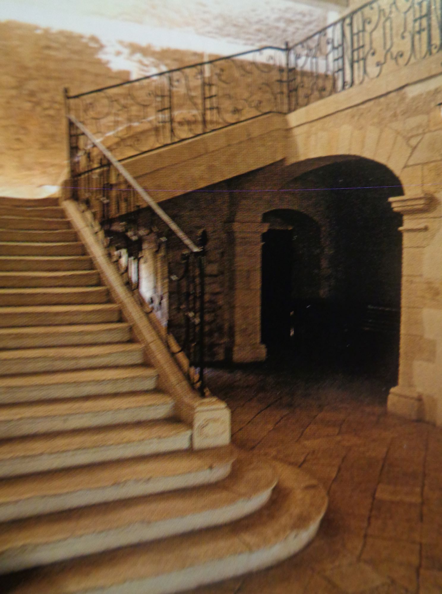 Bruére-Allichamps abbaye de Noirlac escalier monumentale 18C c2009