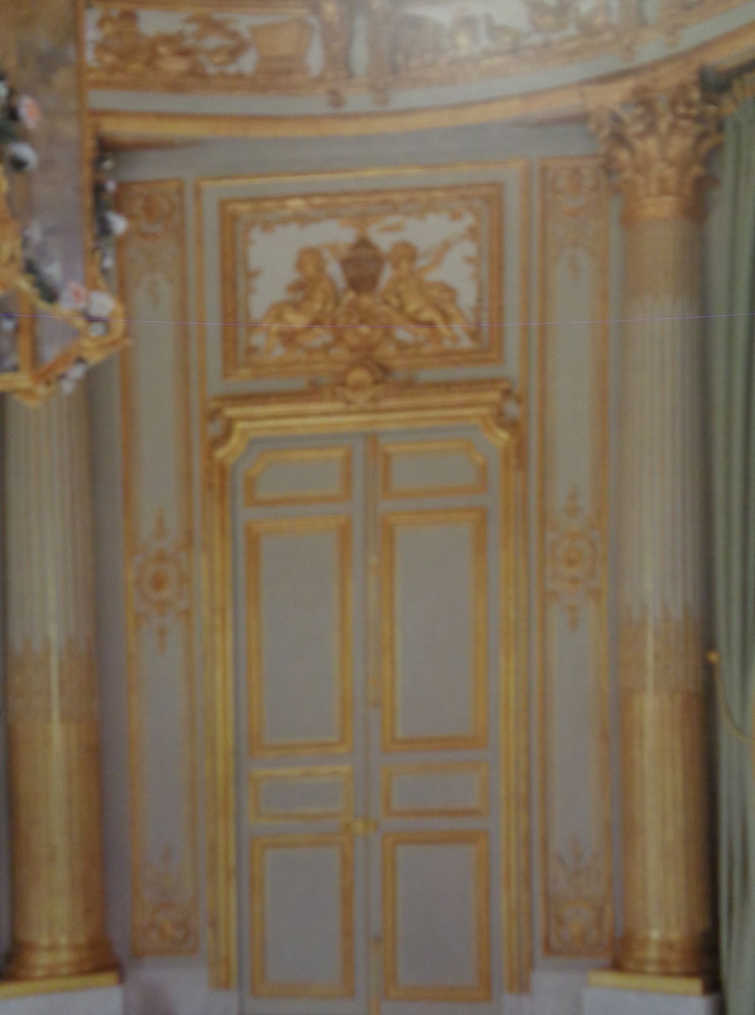 Versailles Petit Trianon salon circulaire pavillon français interior c2010