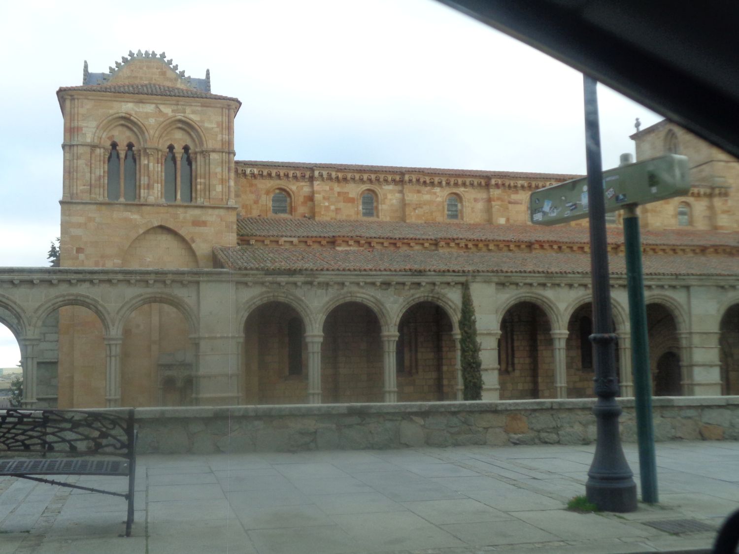 Avila Basilica San Vicente courtyard dec24