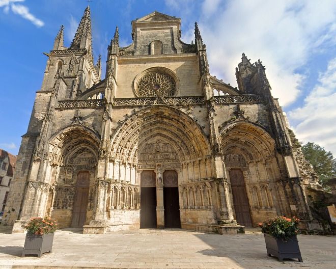 Bazas Cathédrale Saint Jean Baptiste front c2009