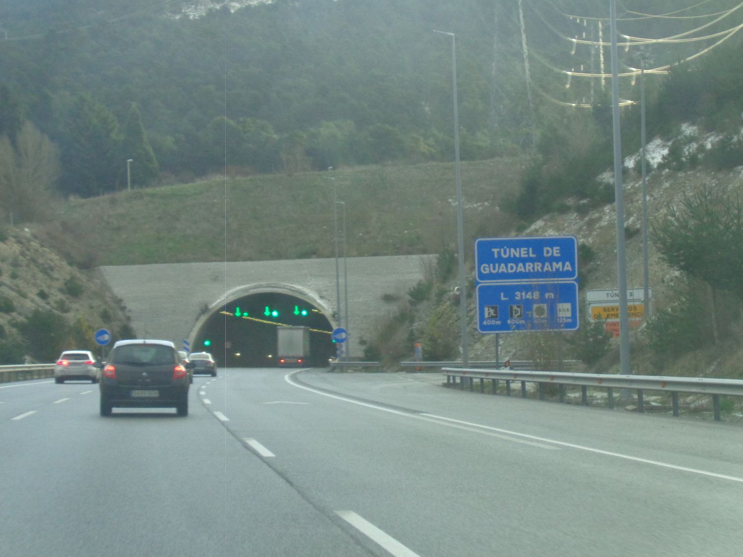 Guadarrama to madrid A6 tunnel toll dec24