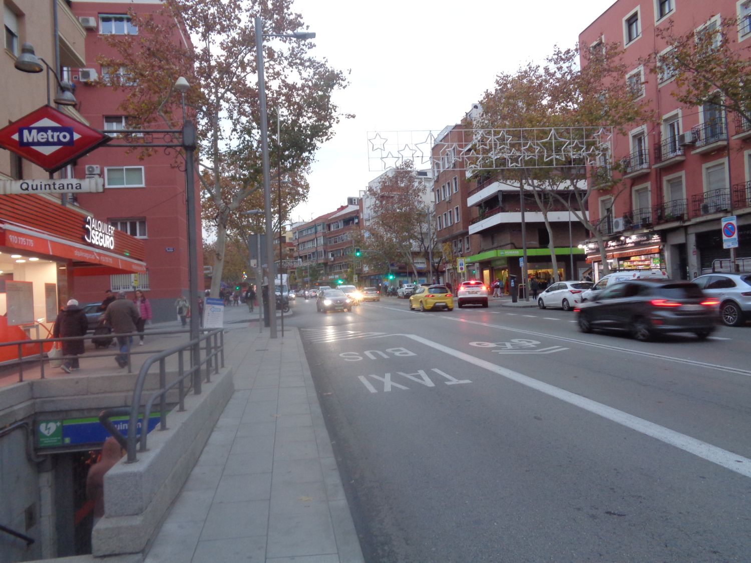 Madrid calle de alcalà to plaza quintana dec24