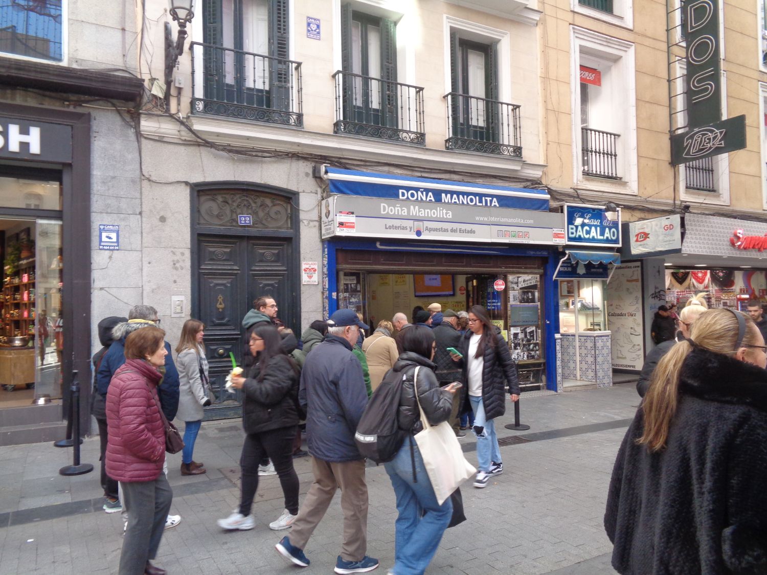 Madrid calle del Carmen doña Manolita lottery dec24