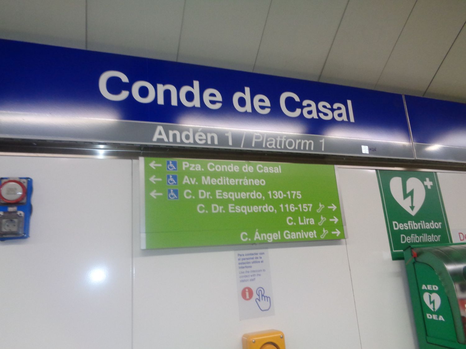 Madrid metro conde de casal anden 1 ave mediterraneo dec24