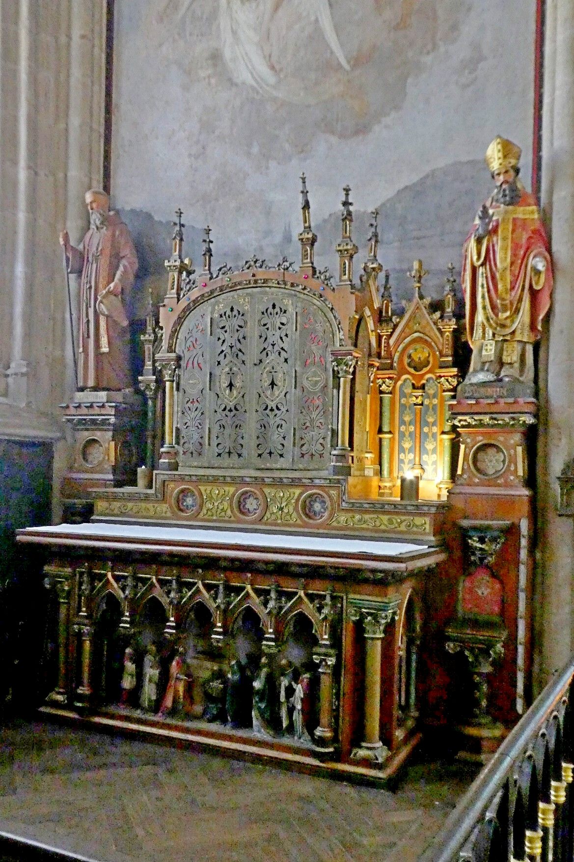Quimper Cathédrale St Corentin Chapelle de saint Corentin dec24