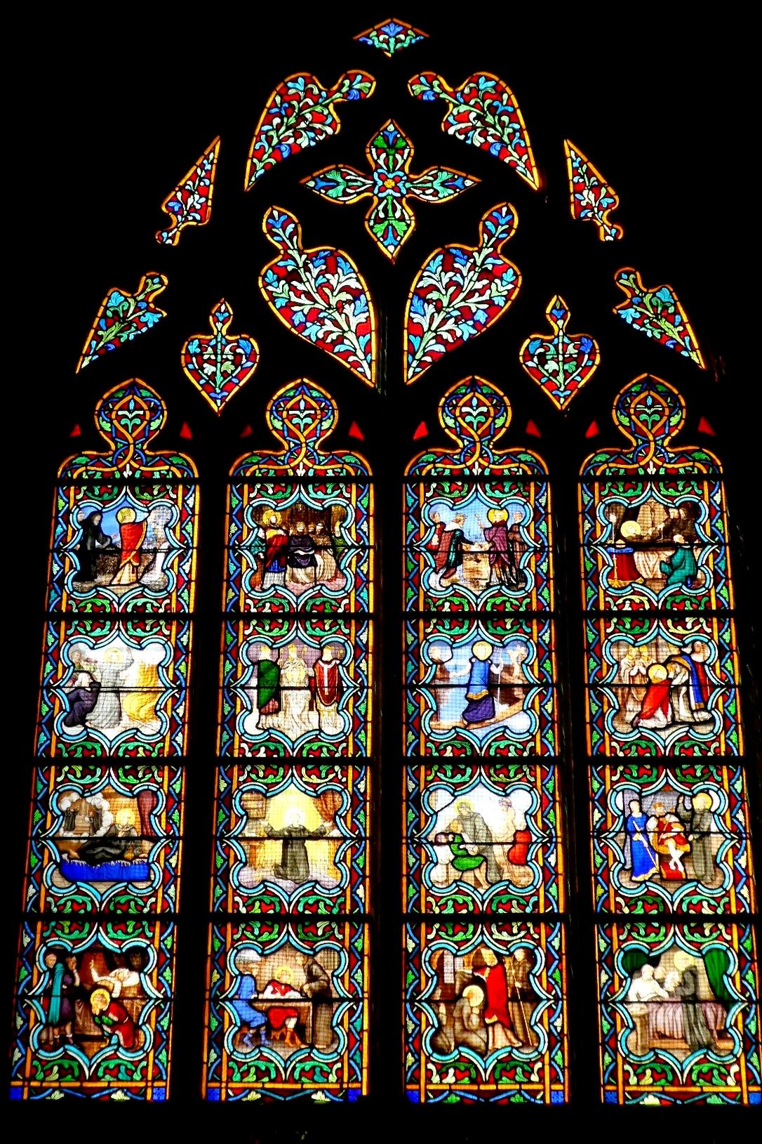 Quimper Cathédrale St Corentin stained glass chapelle Saint Anselme dec24