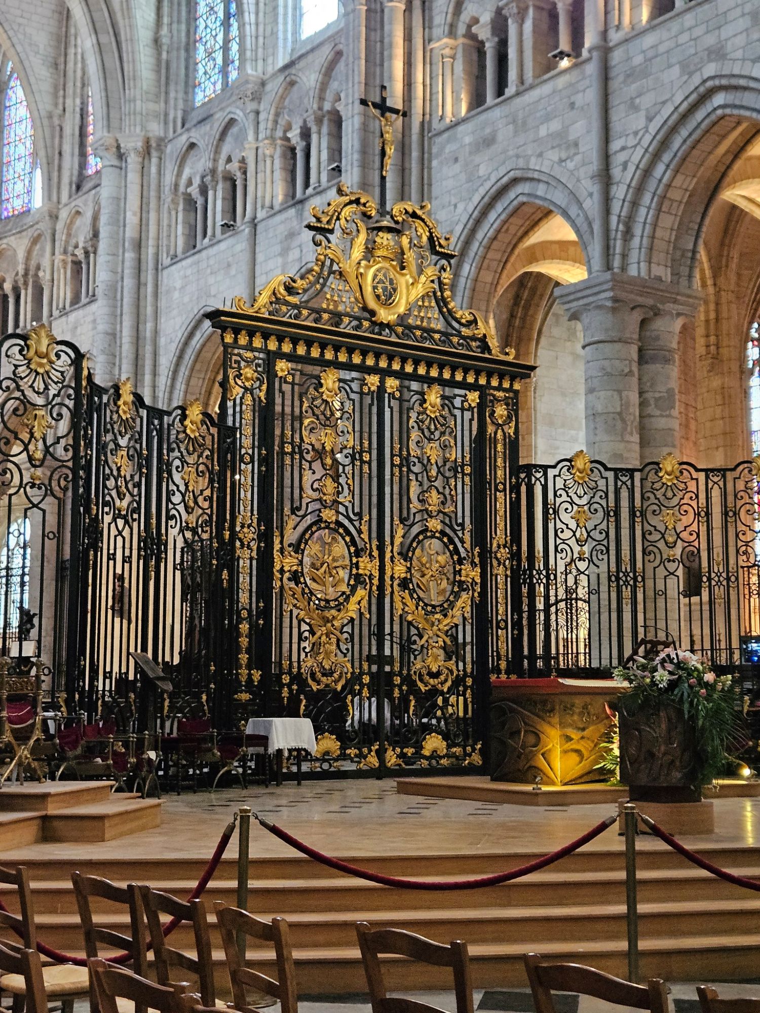 Sens Cathédrale Saint Etienne Grille du chœur dec22