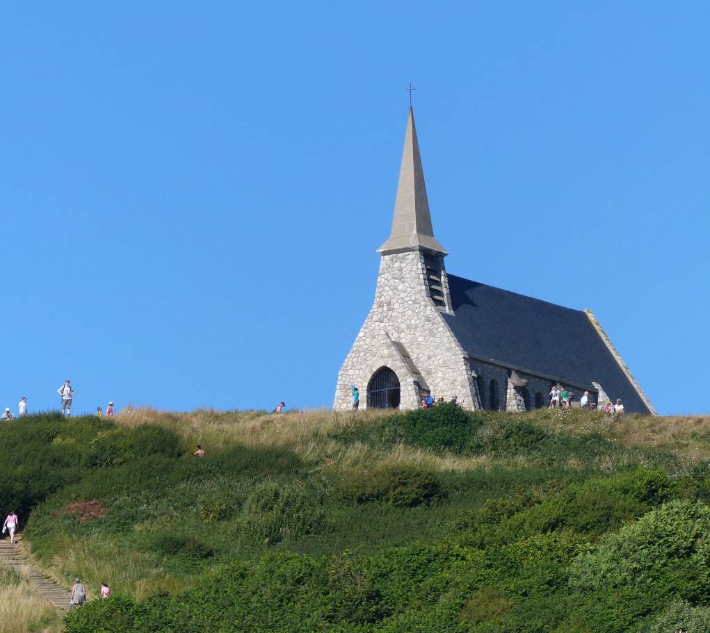 Etretat Chapelle Notre Dame de la Garde afar
