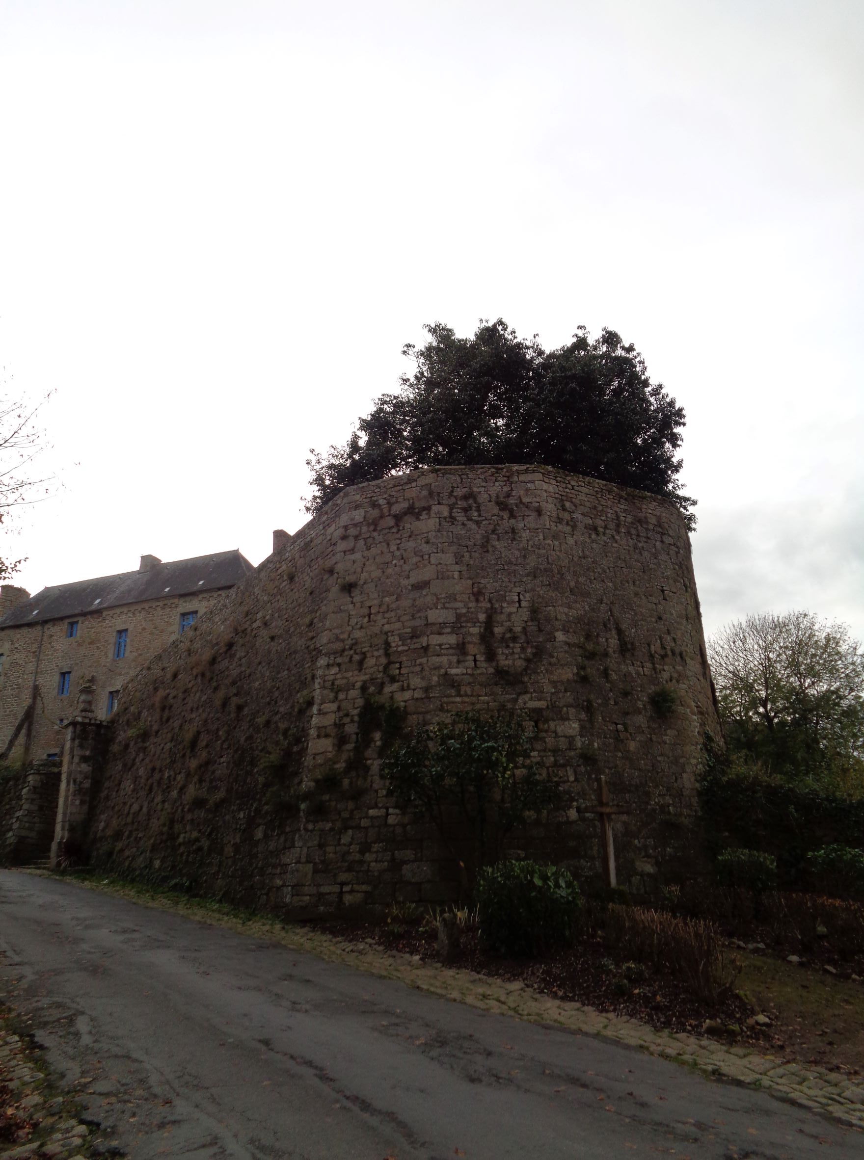 Moncontour castle ramparts walls of fortified city nov21