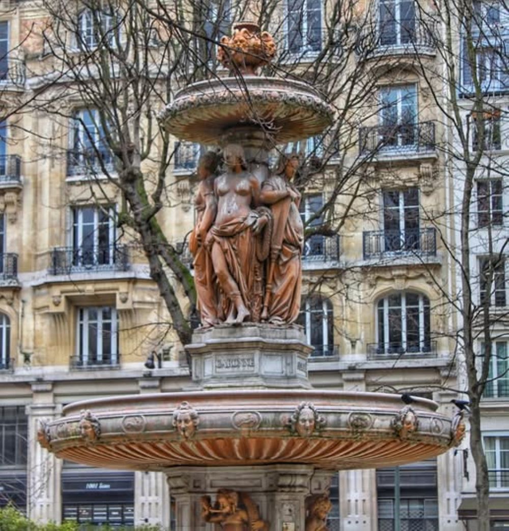 Paris fontaine Louvois Square Louvois , 2éme